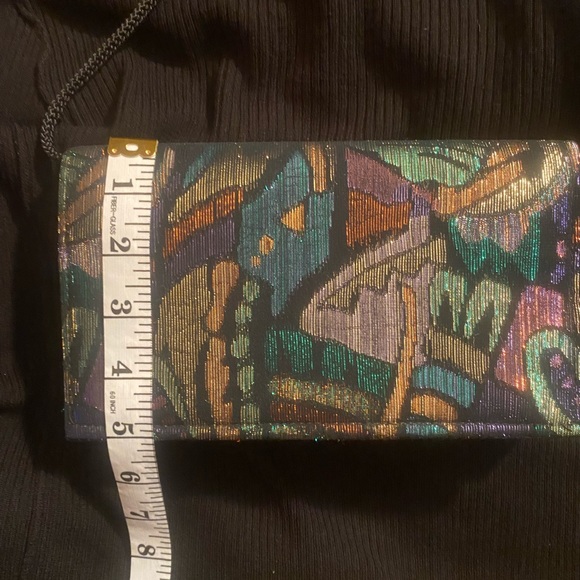 Vintage La Regale metallic abstract pattern evening bag - Picture 10 of 12